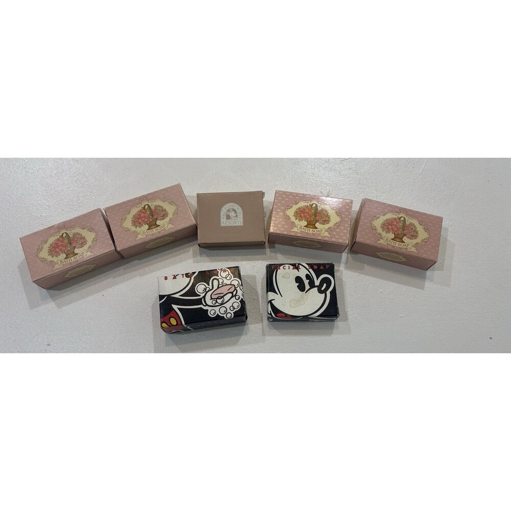 WDW Resort Soap Bath Bars Grand Floridian Lot of 7 NIB Complexion Bar Vintage